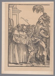 Reproduksjon av første del av trykkserien The Triumph of Christ etter Joos Lambrecht av Simonau and Toovey