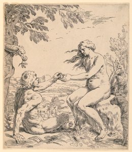 Adam og Eva av Simone Cantarini