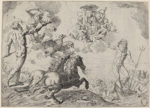 Jupiter, Neptun og Pluto av Simone Cantarini