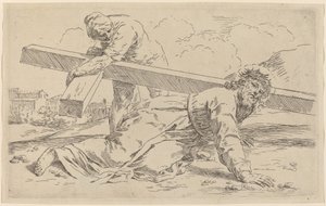 Bæringen av korset av Simone Cantarini
