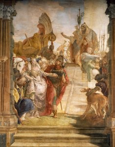 Møtet mellom Marc Antony og Cleopatra, detalj