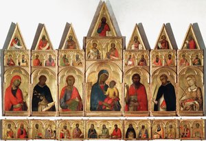 Polyptych of St Catherine, 1320 av Simone Martini