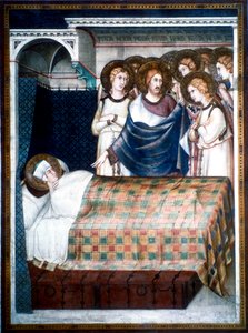 St Martins drøm, 1300-tallet. av Simone Martini