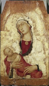 Jomfru og barn (tempera på tre av Simone Martini