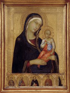 Jomfru og barn, ca. 1324-1325 av Simone Martini di