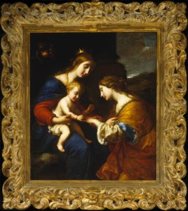 Det mystiske ekteskapet til Saint Catherine av Simone Pignoni