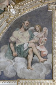 Sant Matthew og engelen, Lunette, Presbytery, 1578-82