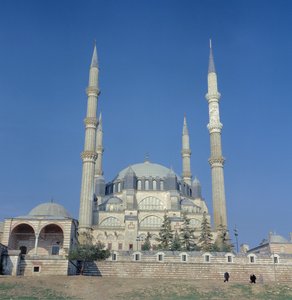Utsikt over moskeen, ottomansk, bygget ca. 1569-75 av Sinan