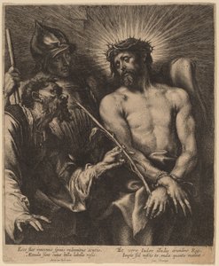 Kristus kronet med torner av Sir Anthony van Dyck and Lucas Emil Vorsterman