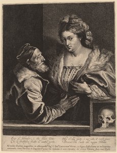 Titian og hans elskerinne av Sir Anthony van Dyck and Lucas Emil Vorsterman after Titian