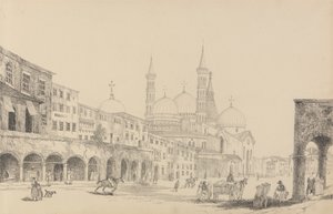 Album med 30 visninger i Tyrol og Italia: Church of Saint Antonio - Padua 3.r. nov.r 1840