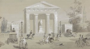Statue av markisen av Hastings på Tank Square - Calcutta av Sir Charles D