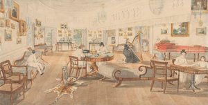 Sommerrommet i kunstnerens hus på Patna av Sir Charles D