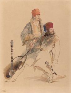 Kaptein Leigh og hans Dragoman av Sir David Wilkie