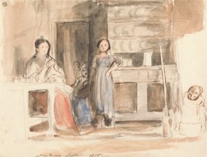 Kjøkkenscene: Dunkerrin, september 1835 av Sir David Wilkie