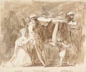 Scene fra Quentin Durward av Sir David Wilkie