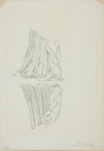 Drapert figur og refleksjon, studie for Mirror of Venus av Sir Edward Burne Jones