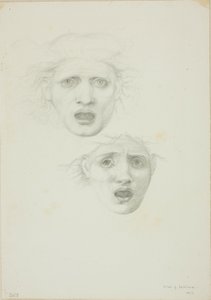 Leder for Medusa, to studier for Rondanini Medusa