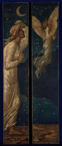 Cupid and Psyche - Palace Green veggmalerier - Cupid Flying away from Psyche, 1881. av Sir Edward Coley Burne Jones