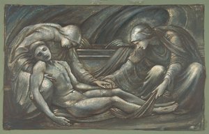 Gravleggingen, 1879. av Sir Edward Coley Burne Jones