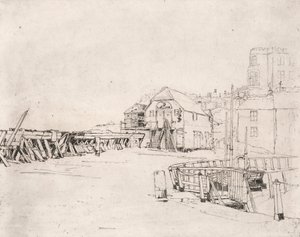"Lusitania"-flåten på Broadstairs Pier av Sir Frank Short