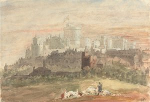 En Capriccio av Windsor Castle av Sir George Hayter