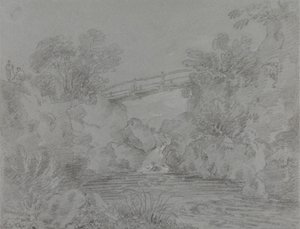 Bro over bassenget ved Llanrwst av Sir George Howland Beaumont seventh Baronet