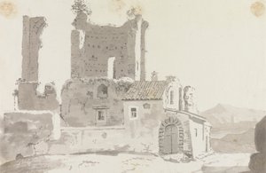Ruiner utenfor Roma av Sir George Howland Beaumont seventh Baronet