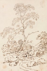 Tre for trinn av Sir George Howland Beaumont seventh Baronet