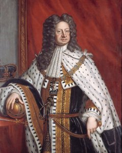 Portrett av George I i salvingskappe av Sir Gotfrey Kneller