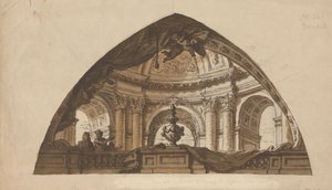 Design for en Lunette av Sir James Thornhill