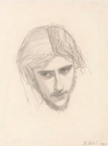 Studie for lederen av Ferdinand i "Ferdinand lokket av Ariel"