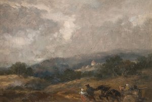 Landskapsskisse, 1877. av Sir John Gilbert