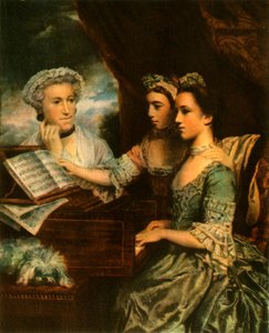 Fru Paine og hennes døtre, c1767, 1942. av Sir Joshua Reynolds