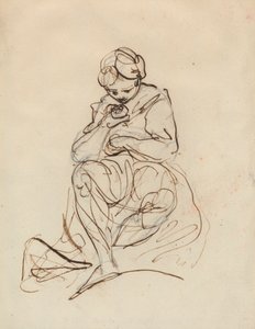 Studie av en sittende kvinne av Sir Joshua Reynolds