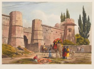 Jubbar Khans hus (farget litografi)