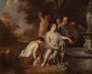 Diana og nymfene hennes ved en fontene