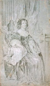Portrett av Katarina av Braganza 1638-1705, 1670-tallet.