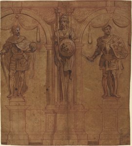 Rudolf I og Albert I med Pallas av Sir Peter Paul Rubens and Theodoor van Thulden