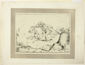 Charge, fra den første utgaven av Specimens of Polyautography av Sir Robert Ker Porter