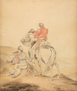 En britisk offiser for staben og en offiser for husarer av Sir Robert Kerr Porter