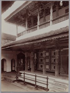 Buddhisttempel i Kandy, Ceylon, ca. 1880-årene.