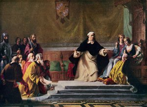 Utvisningen av jødene fra Spania, 1492, illustrasjon for "Hutchinson
