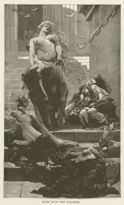 Niobe med barna sine