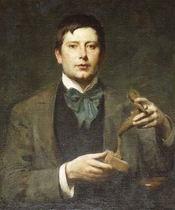 Portrett av billedhuggeren George Frampton av Solomon Joseph Solomon