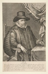Portrett av John Speed av Solomon Savery