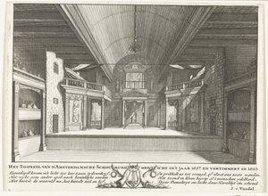 Teateret til Jacob van Campen, 1658 av Solomon Savery