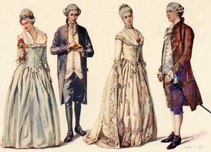 Klær under George IIs regjeringstid 1760-1776, 1903, 1937.