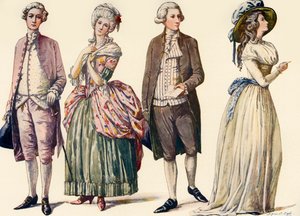 Kostymer under George IIIs regjeringstid og republikkens første år 1778-1790, 1903, 1937.