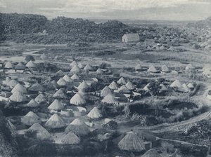 A Native Village (s/hvitt bilde) av South African Photographer